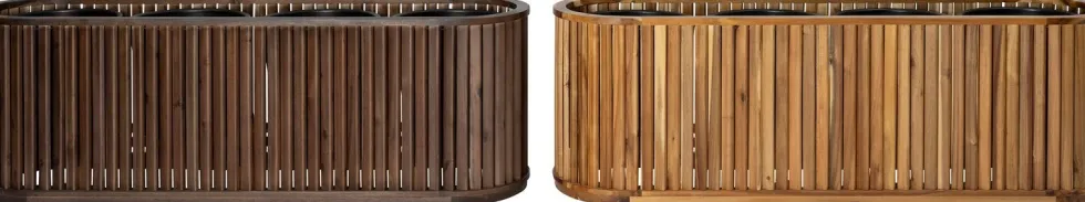 Intratuin plantenbak Lattes bruin 150 x 40 x 50 cm