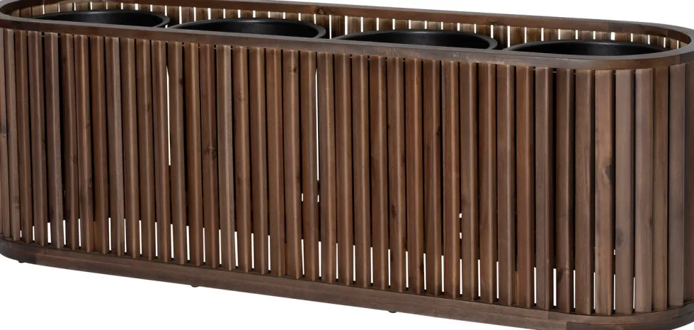 Intratuin plantenbak Lattes bruin 150 x 40 x 50 cm