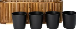 Intratuin plantenbak Lattes naturel 150 x 40 x 50 cm