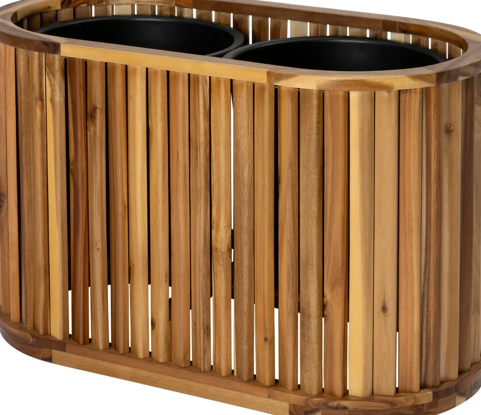 Intratuin plantenbak Lattes naturel 80 x 40 x 50 cm