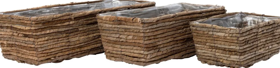 Intratuin plantenmand Addie naturel 35,5 x 18 x 12 cm