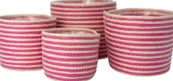 Intratuin plantenmand Elias naturel / roze D 25 H 20 cm