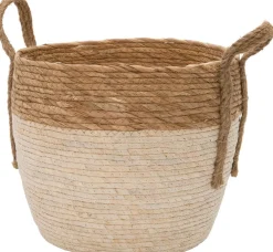 Intratuin plantenmand Jimmy bruin / naturel D 38 H 33 cm