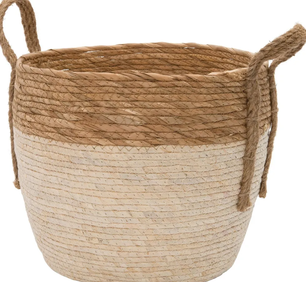 Intratuin plantenmand Jimmy bruin / naturel D 38 H 33 cm