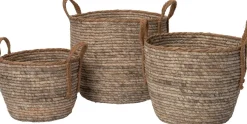 Intratuin plantenmand Maja grijs / naturelD 31 H 25 cm