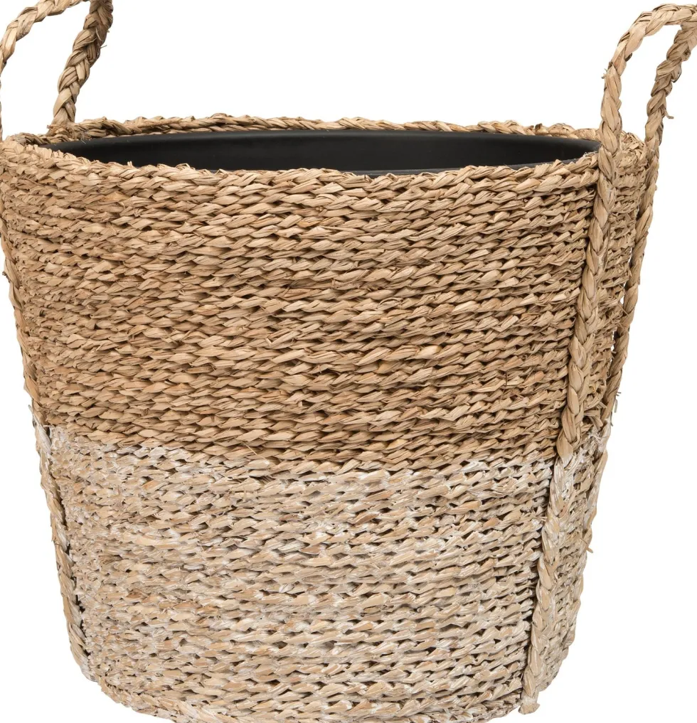 Intratuin plantenmand Micha naturel / wit D 30 H 25 cm