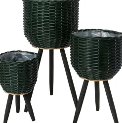Intratuin plantenmand op poten Bobby groen D 21 H 33 cm
