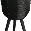 Intratuin plantenmand op poten Wolter zwart D 25 H 46 cm