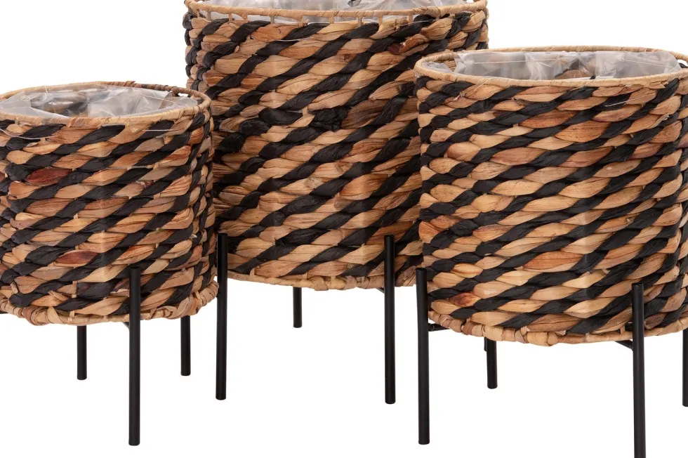 Intratuin plantenmand op poten Amani naturel D 34 H 33 cm