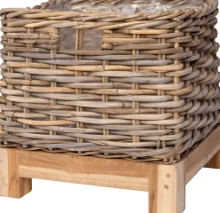 Intratuin plantenmand op voet Kobo naturel 28 x 28 x 28 cm