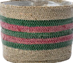 Intratuin plantenmand Pip strepen roze D 29 H 22 cm