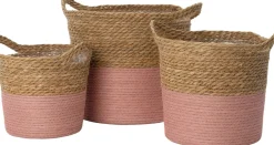 Intratuin plantenmand Rocky naturel / roze D 33 H 31 cm