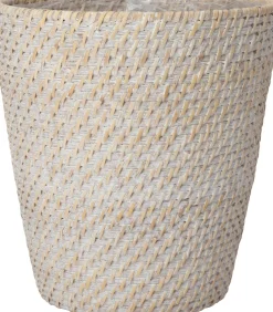 Intratuin plantenmand Sepp whitewash naturel D 28 H 30 cm