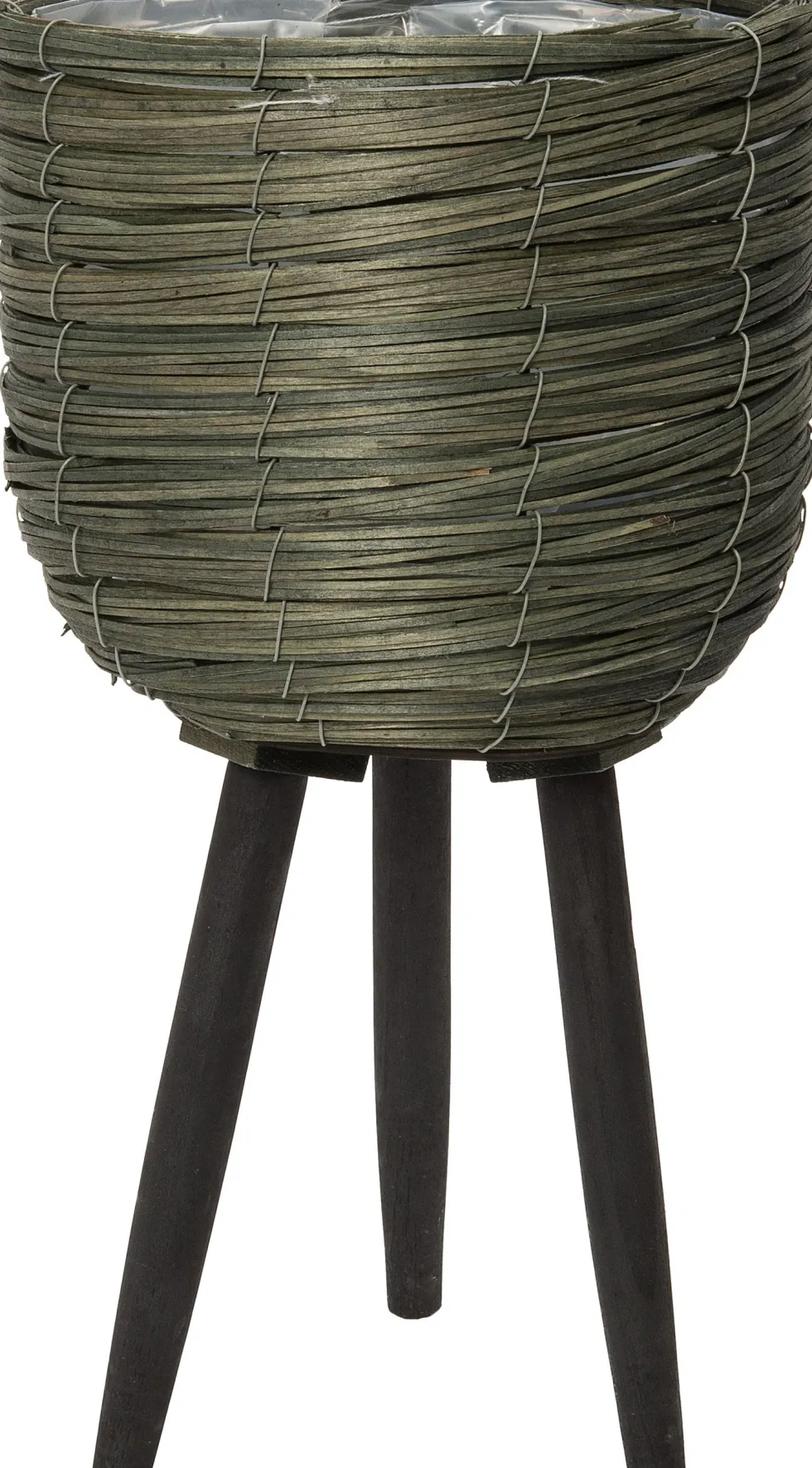 Intratuin plantenmand Suuz groen / zwart D 21 H 33 cm