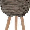 Intratuin plantenmand Suuz grijs / naturel D 29 H 59 cm