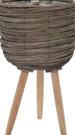 Intratuin plantenmand Suuz grijs / naturel D 29 H 59 cm
