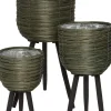 Intratuin plantenmand Suuz groen / zwart D 29 H 59 cm