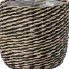 Intratuin plantenmand Yke naturel / zwart D 25 H 25 cm