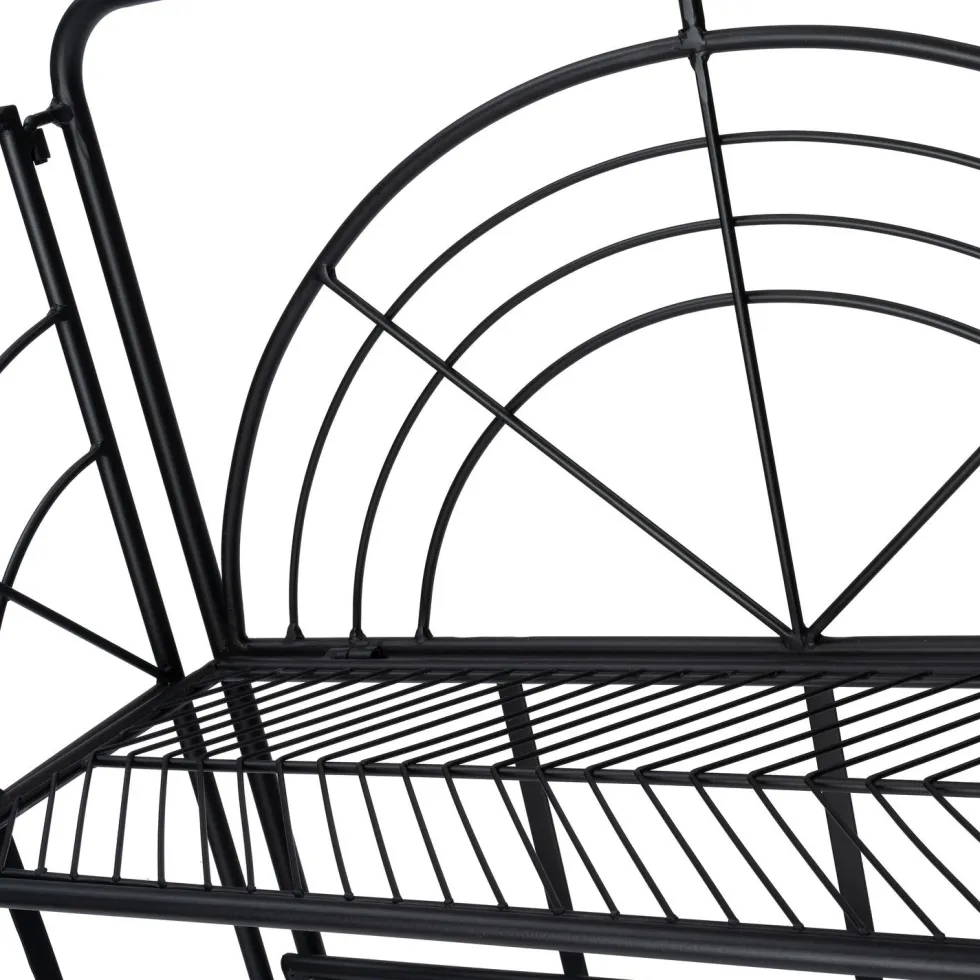 Intratuin plantenrek Tjibbe zwart 60 x 27,5 x 120 cm
