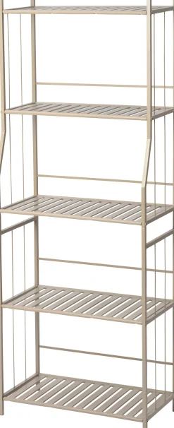 Intratuin plantenstandaard Iron Leaf beige 55 x 27,5 x 146 cm