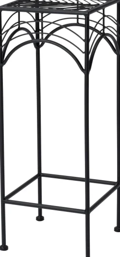 Intratuin plantentafel Tjibbe zwart 28 x 28 x 70 cm