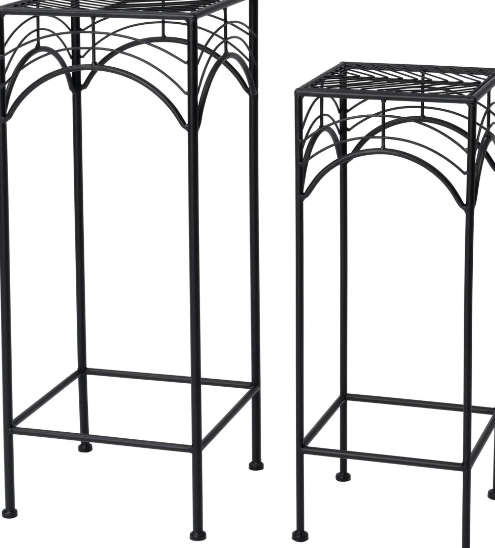Intratuin plantentafel Tjibbe zwart 23 x 23 x 60 cm