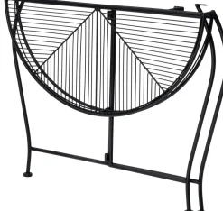 Intratuin plantentafel Tjibbe zwart 75 x 36,5 x 74,5 cm