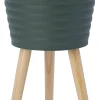 Intratuin plantenteil op poten Guus groen D 25 H 43 cm