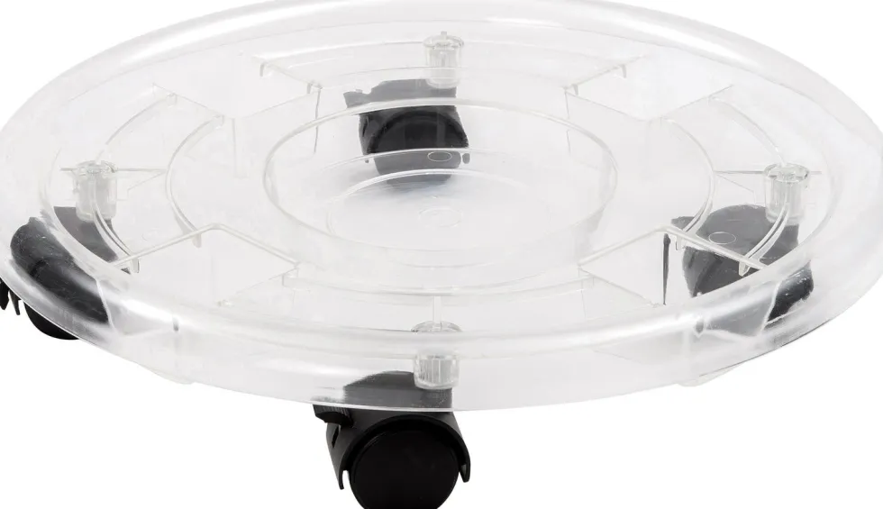 Intratuin plantentrolley Sven transparant D 37 H 8 cm