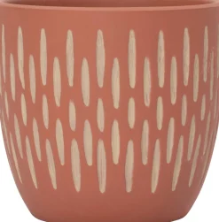 Intratuin pot Brent terracotta D 13,5 x H 12,5 cm