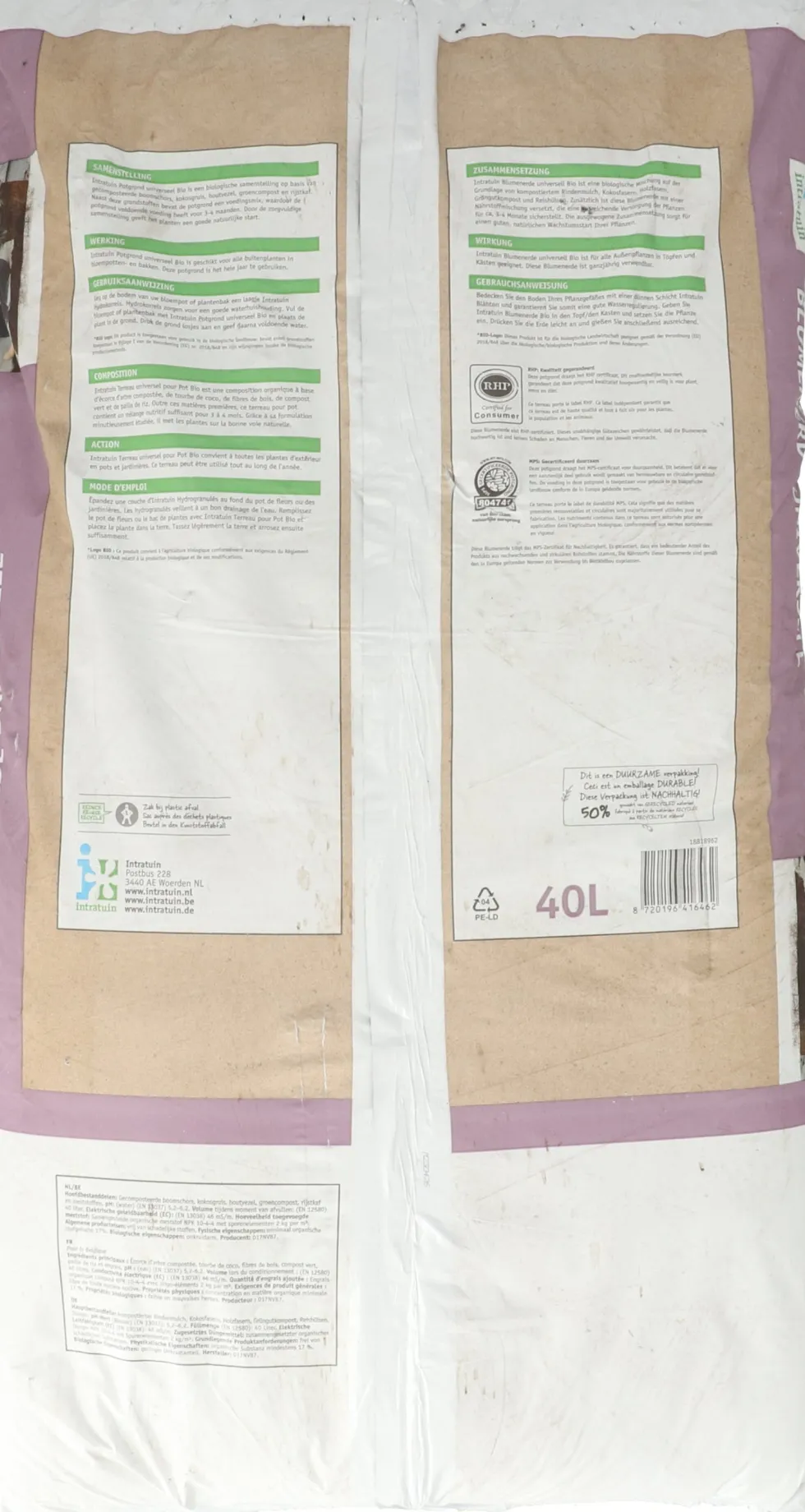 Intratuin potgrond universeel 40 L