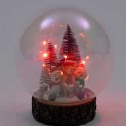 Intratuin sneeuwbol honden met verlichting D 14,5 H 16,5 cm