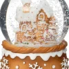 Intratuin sneeuwbol Ingwer gemberkoek huis bruin D 7,5 H 8,5 cm