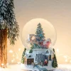 Intratuin sneeuwbol kerstman rood / groen D 12 H 15,4 cm