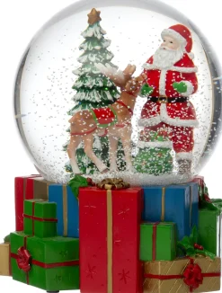 Intratuin sneeuwbol kerstman 12 x 14 x 16 cm