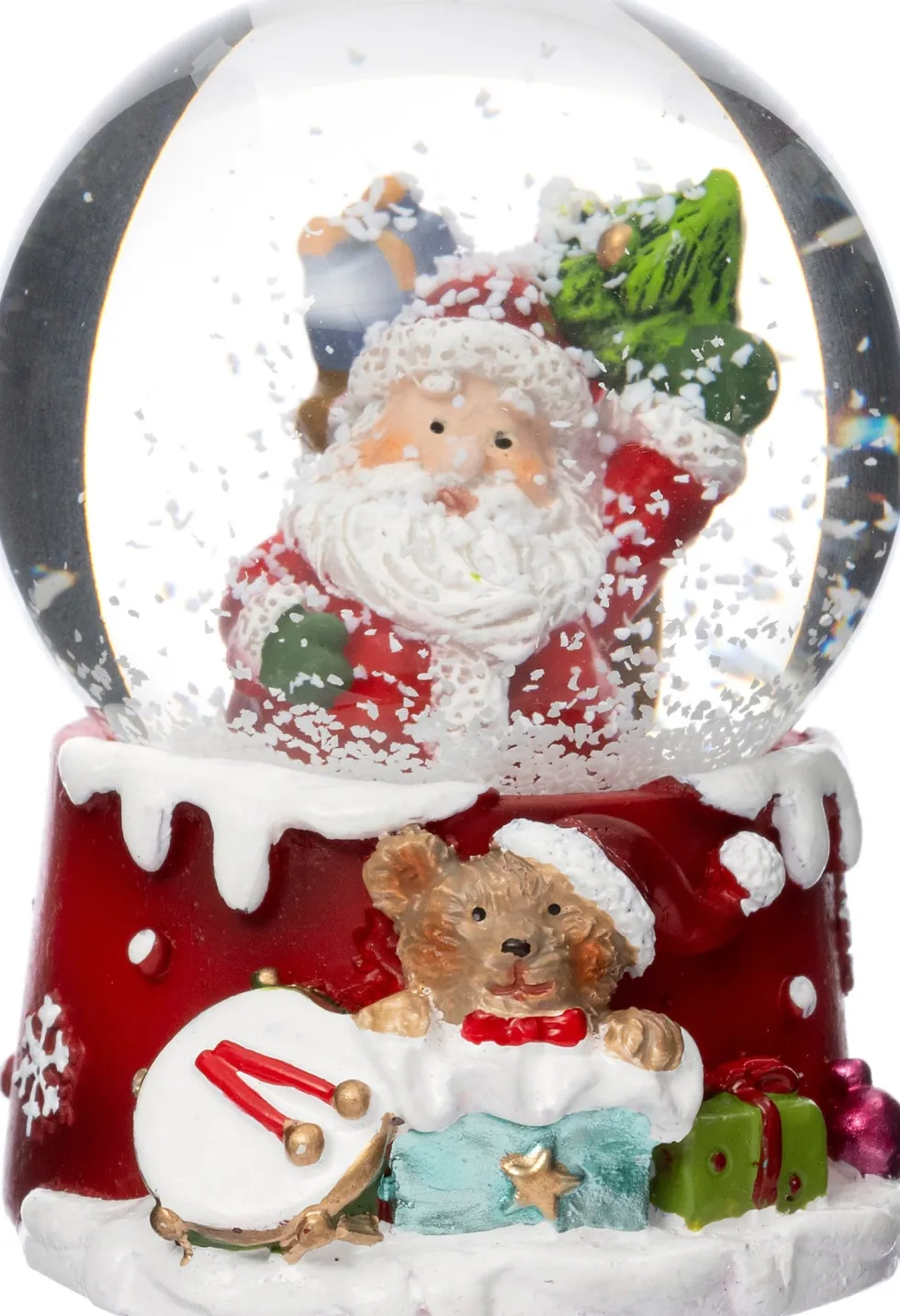 Intratuin sneeuwbol Snoa kerstman klein D 4,5 H 6,5 cm