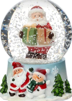 Intratuin sneeuwbol Snoa kerstman cadeau D 4,5 H 6,5 cm