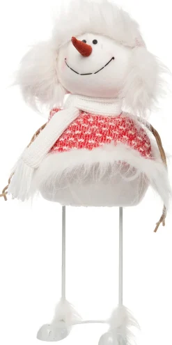 Intratuin sneeuwpop met LED verlichting H 40 cm