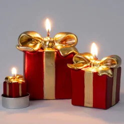 Intratuin stompkaars cadeau rood 15 uur 7,5 x 7,5 x 10 cm