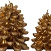 Intratuin stompkaars Dennenappel koper 9 uur D 12 H 11,5 cm