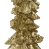 Intratuin stompkaars Kerstboom goud 12 uur D 12,5 H 30,5 cm