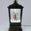 Intratuin tafellamp Lucas zwart / goud met verlichting 20 x 20 x 40 cm