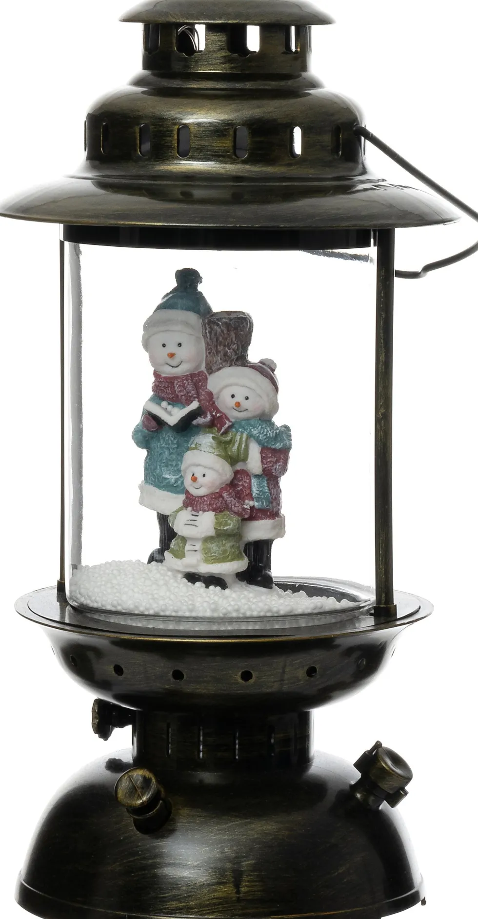 Intratuin tafellamp Lucas zwart / goud met verlichting D 21 H 40 cm