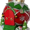 Intratuin Tampere kersthuisje kerstman in kerstbal 18,8 x 18,8 x 20,8 cm