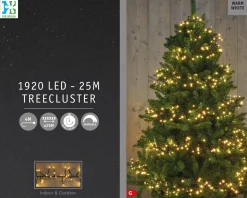 Intratuin treecluster 25 m met 1920 LED lampjes warm white