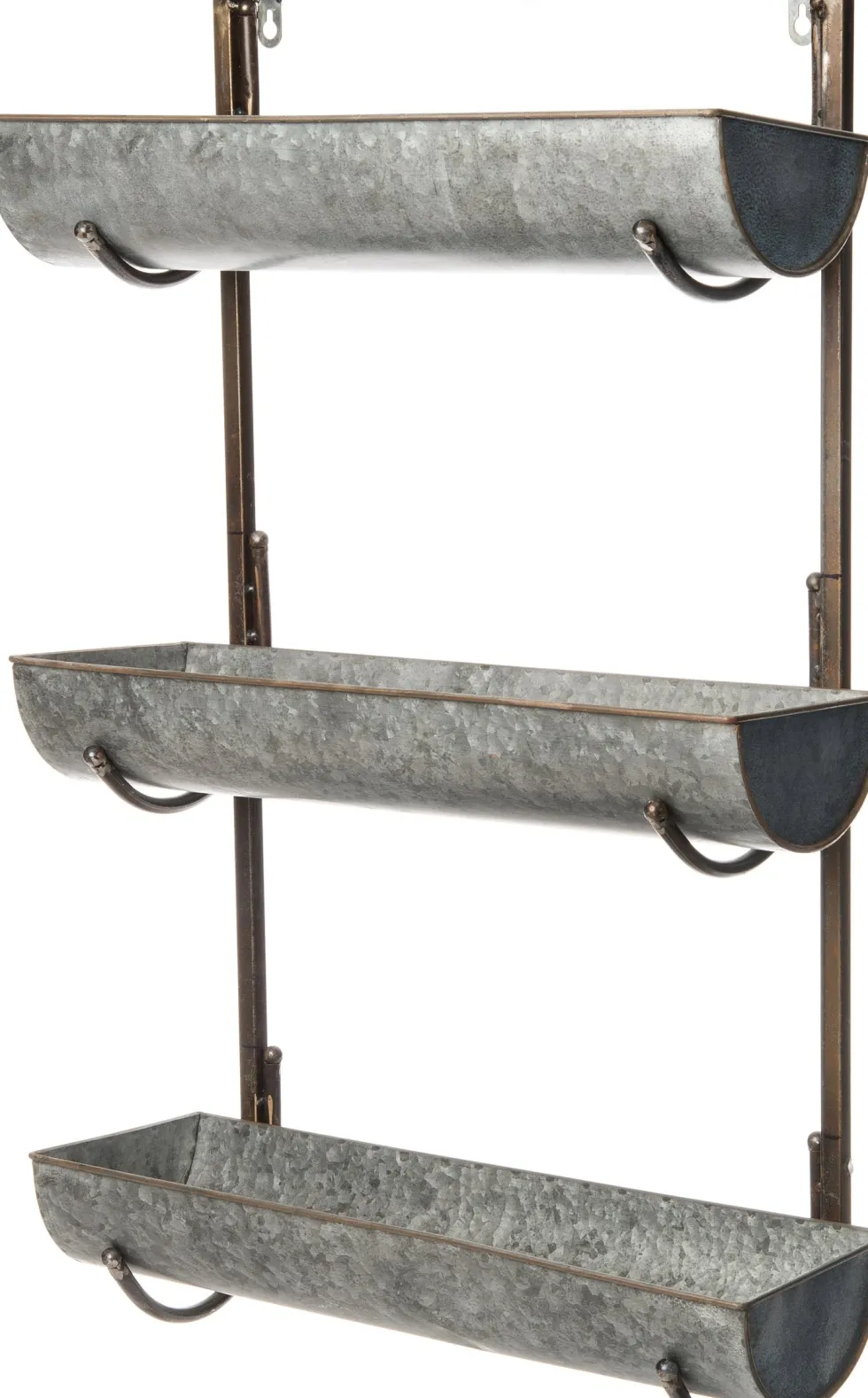 Intratuin tuinwanddecoratie plantenbak zink 76 x 46 x 16 cm