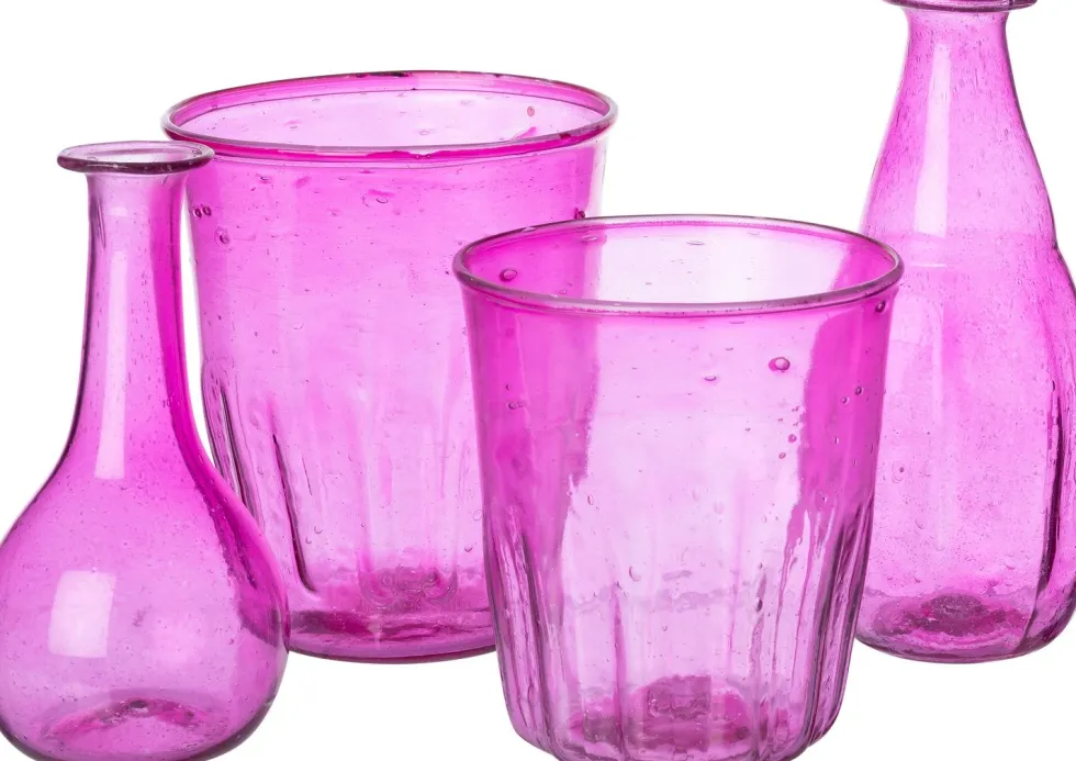 Intratuin vaas Aiza roze D 6,5 H 13 cm