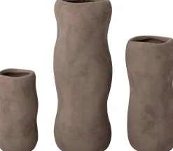Intratuin vaas Alta taupe D 15,5 H 39,5 cm