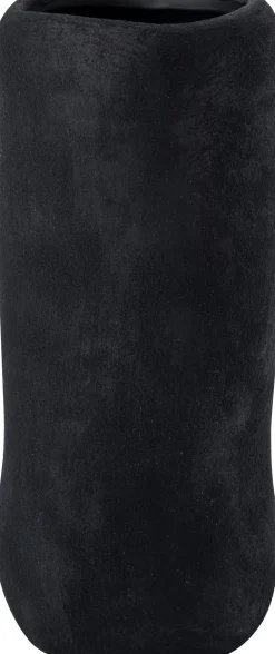Intratuin vaas Alta zwart D 12,5 H 29,5 cm