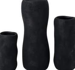Intratuin vaas Alta zwart D 12,5 H 29,5 cm